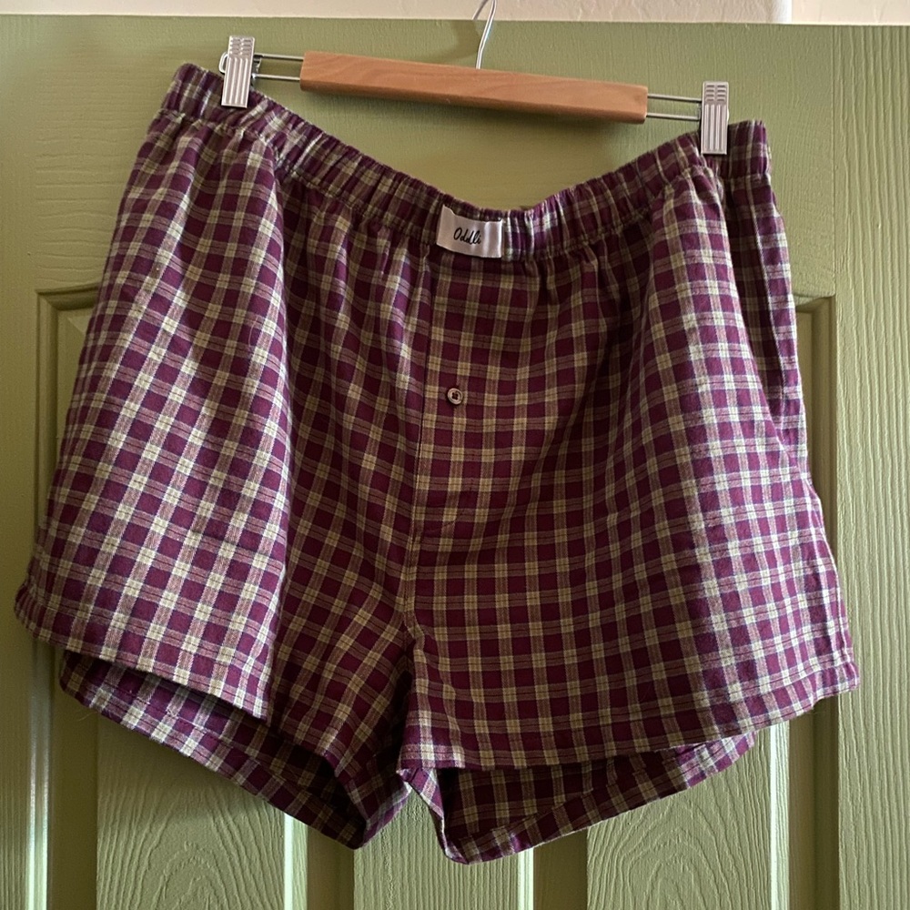 Oddli Limited Edition Boxers - Burgundy Plaid